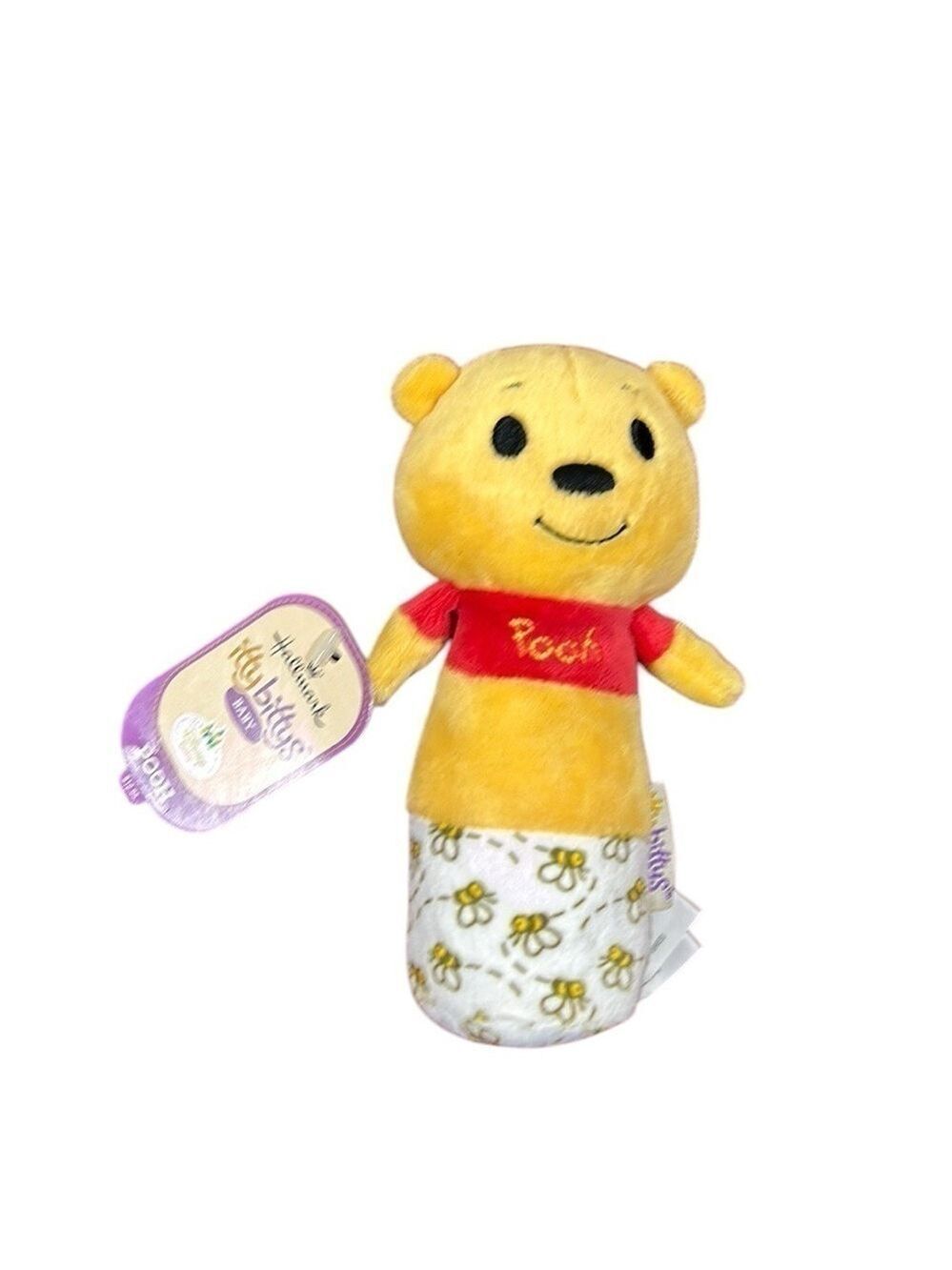 Hallmark Itty Bitty Disney Winnie The Pooh Rattle Stuffed Animal